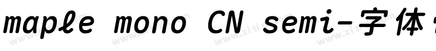 maple mono CN semi字体转换